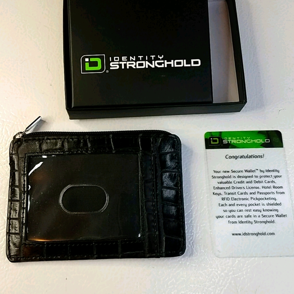 Identity stronghold coin and card holder